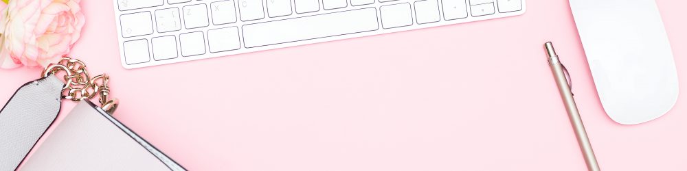 Flat lay for feminine website, blogger, social media